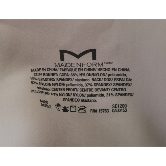 Maidenform Simply The One T-Shirt Bra NEW Size 40DD Underwire SE1200 Blush - Picture 4 of 7